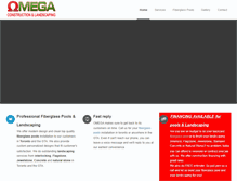 Tablet Screenshot of omega-landscaping.com